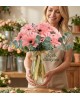 Blush Elegance – Premium Gerbera Aranjmanı